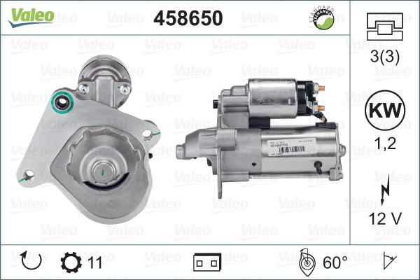 Valeo 458650 - Motorino d'avviamento www.autoricambit.com