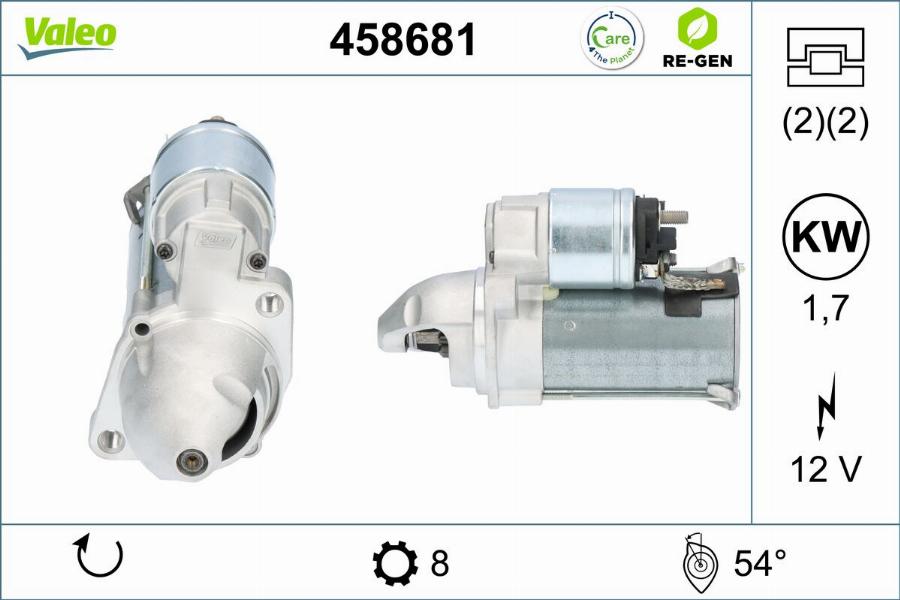 Valeo 458681 - Motorino d'avviamento www.autoricambit.com