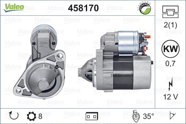 Valeo 458170 - Motorino d'avviamento www.autoricambit.com