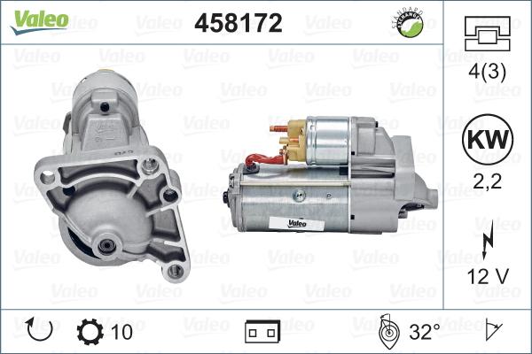 Valeo 458172 - Motorino d'avviamento www.autoricambit.com