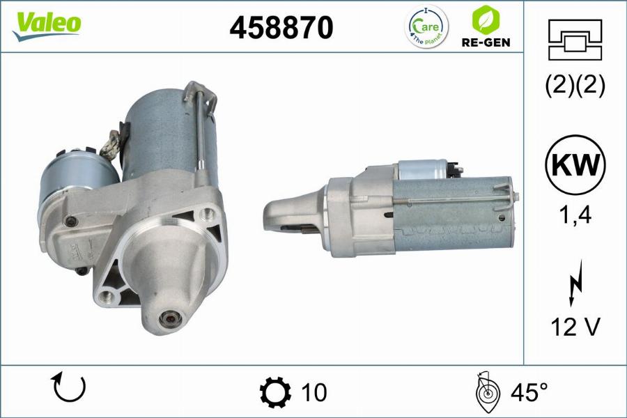 Valeo 458870 - Motorino d'avviamento www.autoricambit.com