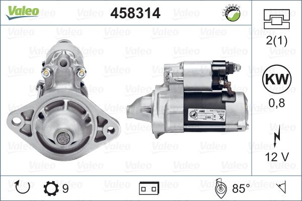 Valeo 458314 - Motorino d'avviamento www.autoricambit.com