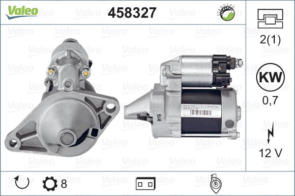 Valeo 458327 - Motorino d'avviamento www.autoricambit.com