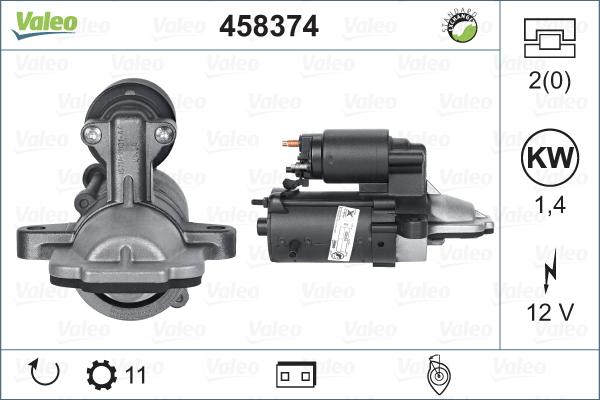 Valeo 458374 - Motorino d'avviamento www.autoricambit.com