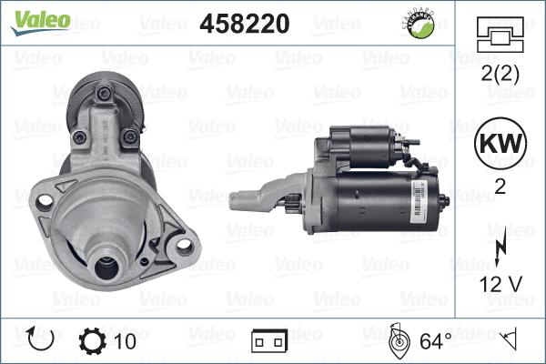 Valeo 458220 - Motorino d'avviamento www.autoricambit.com