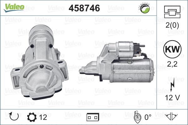 Valeo 458746 - Motorino d'avviamento www.autoricambit.com