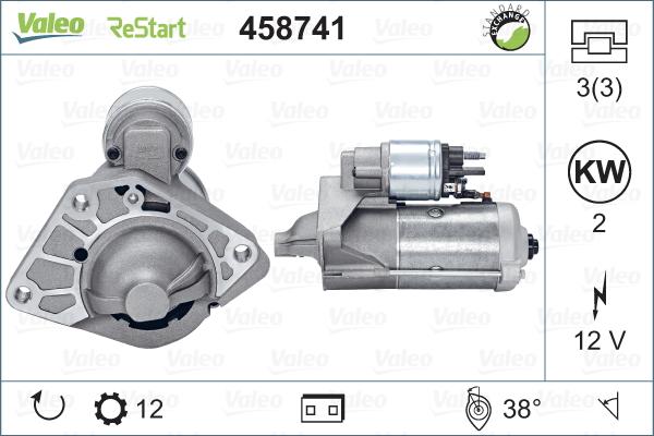 Valeo 458741 - Motorino d'avviamento www.autoricambit.com