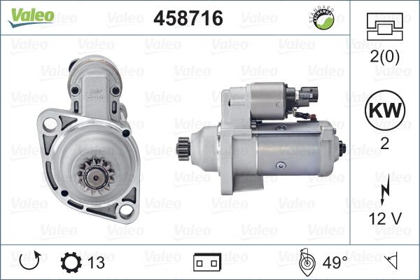 Valeo 458716 - Motorino d'avviamento www.autoricambit.com