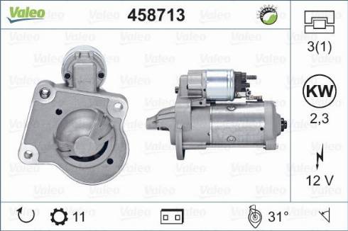 Valeo 458713 - Motorino d'avviamento www.autoricambit.com