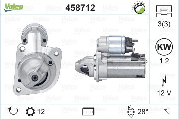 Valeo 458712 - Motorino d'avviamento www.autoricambit.com