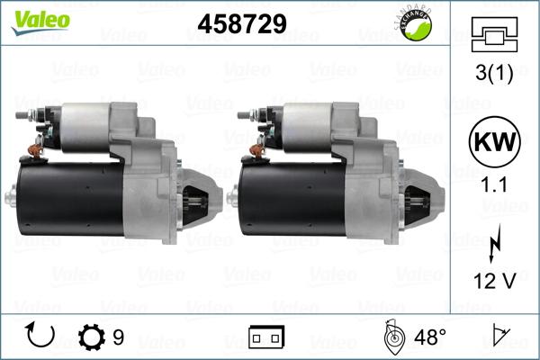 Valeo 458729 - Motorino d'avviamento www.autoricambit.com