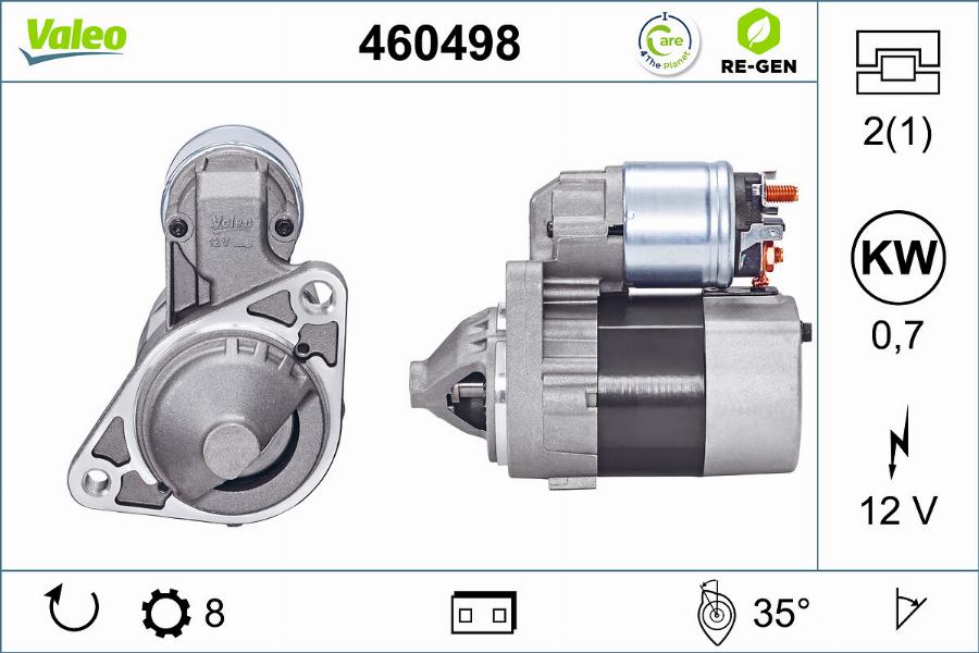 Valeo 460498 - Motorino d'avviamento www.autoricambit.com