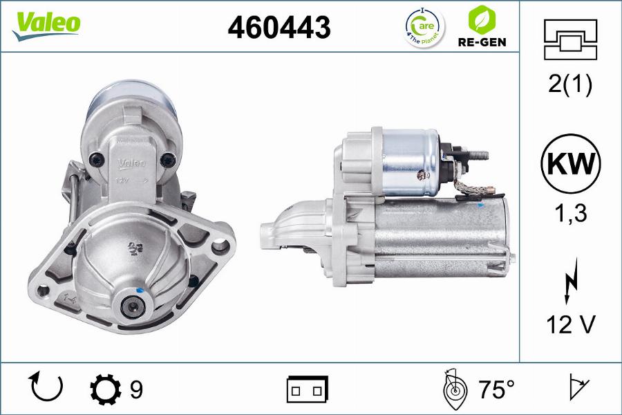 Valeo 460443 - Motorino d'avviamento www.autoricambit.com