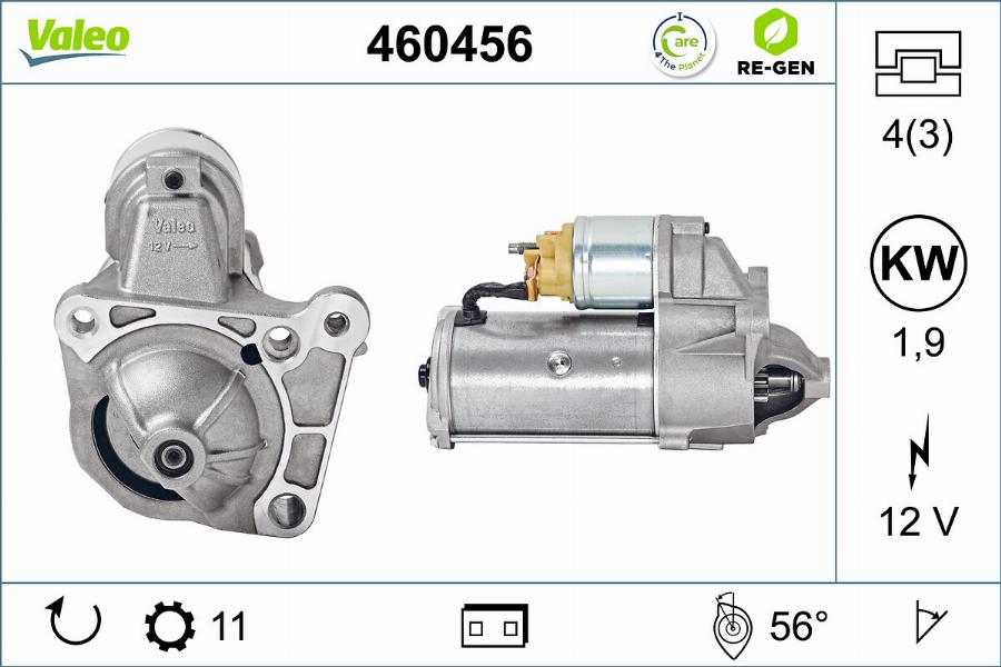 Valeo 460456 - Motorino d'avviamento www.autoricambit.com