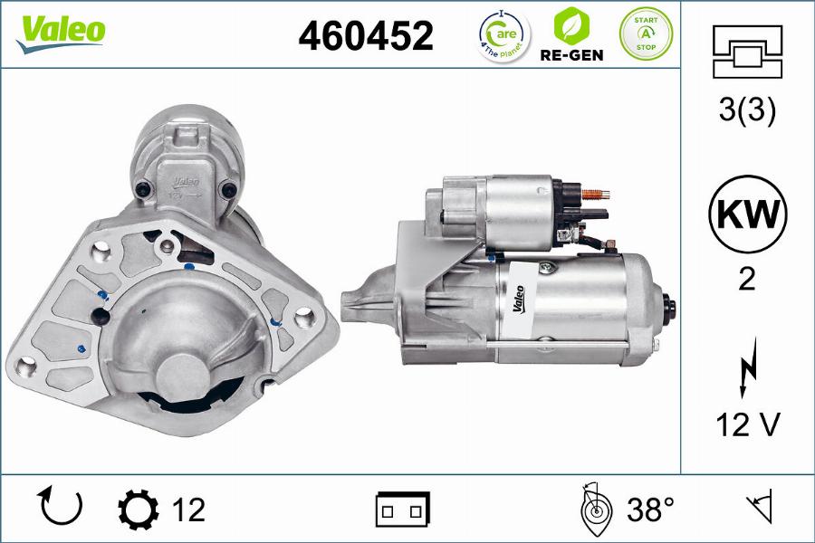 Valeo 460452 - Motorino d'avviamento www.autoricambit.com