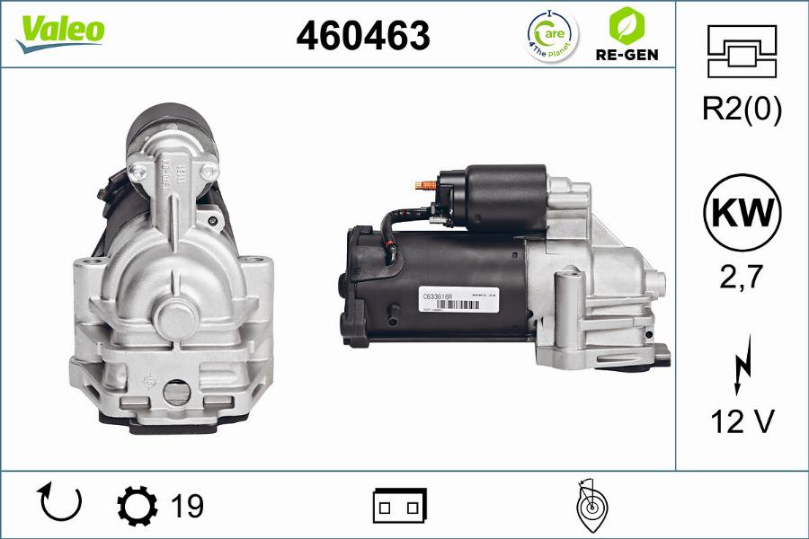 Valeo 460463 - Motorino d'avviamento www.autoricambit.com