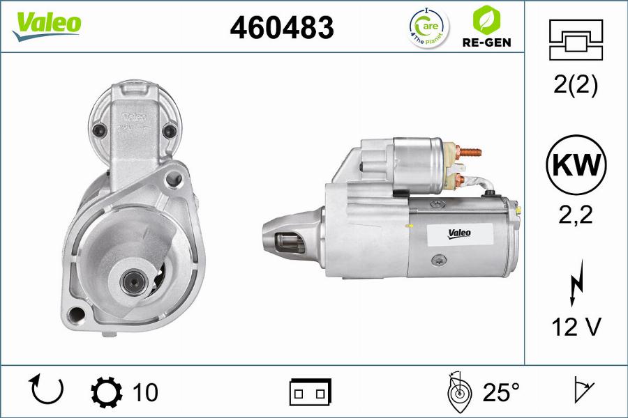 Valeo 460483 - Motorino d'avviamento www.autoricambit.com