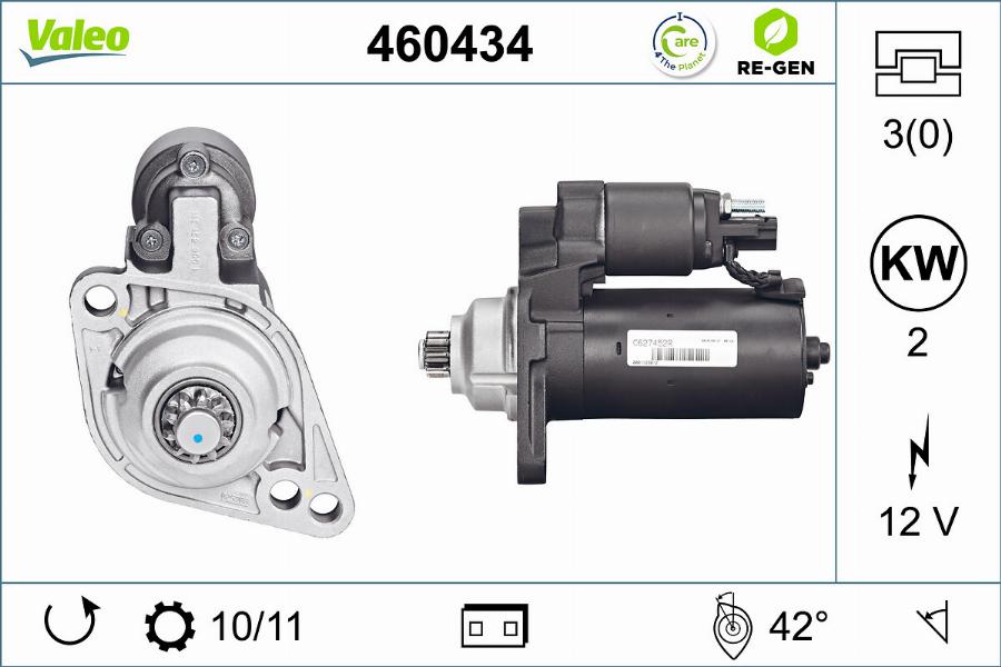 Valeo 460434 - Motorino d'avviamento www.autoricambit.com