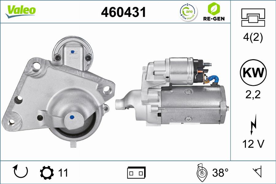 Valeo 460431 - Motorino d'avviamento www.autoricambit.com