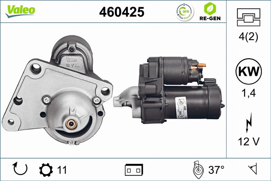 Valeo 460425 - Motorino d'avviamento www.autoricambit.com