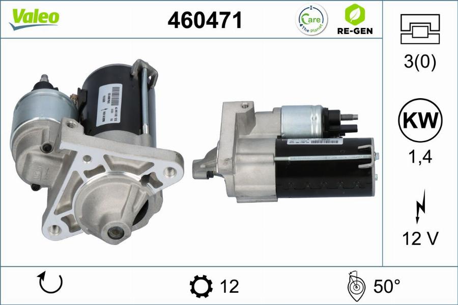 Valeo 460471 - Motorino d'avviamento www.autoricambit.com