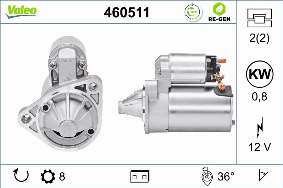 Valeo 460511 - Motorino d'avviamento www.autoricambit.com