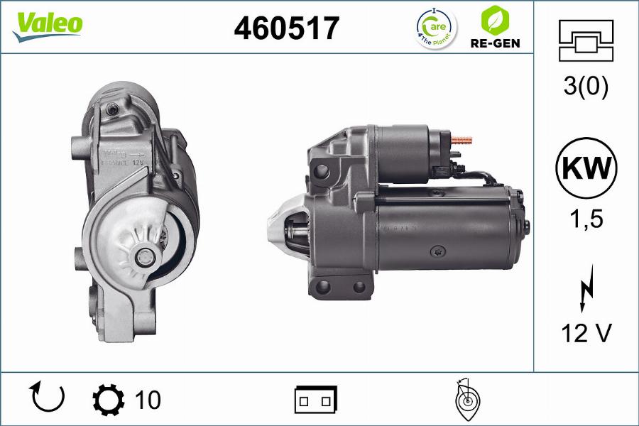 Valeo 460517 - Motorino d'avviamento www.autoricambit.com