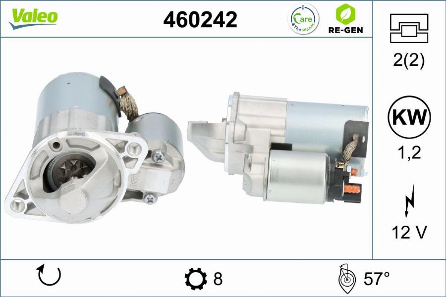 Valeo 460242 - Motorino d'avviamento www.autoricambit.com