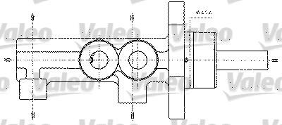 Valeo 402272 - Cilindro maestro del freno www.autoricambit.com