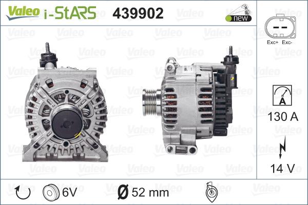 Valeo 439902 - Alternatore motorino d'avviamento www.autoricambit.com