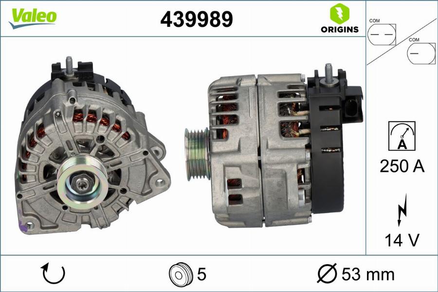 Valeo 439989 - Alternatore www.autoricambit.com