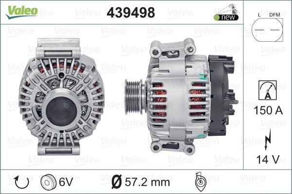 Valeo 439498 - Alternatore www.autoricambit.com