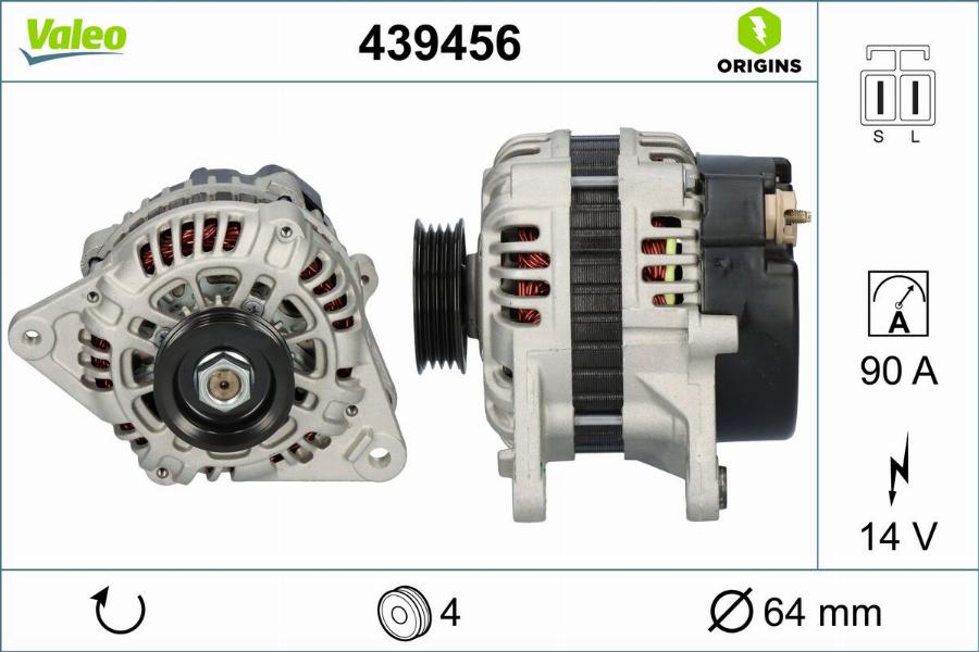 Valeo 439456 - Alternatore www.autoricambit.com