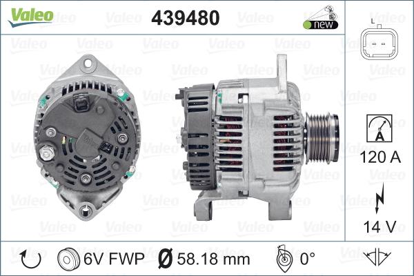 Valeo 439480 - Alternatore www.autoricambit.com