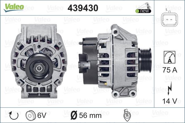 Valeo 439430 - Alternatore www.autoricambit.com