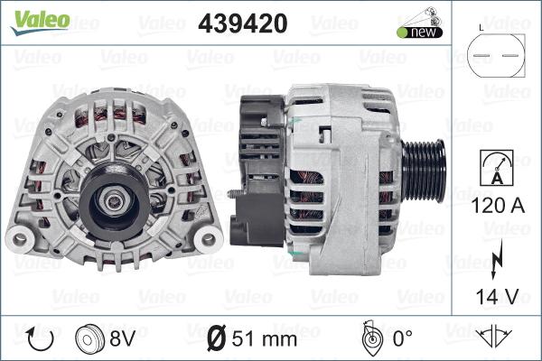 Valeo 439420 - Alternatore www.autoricambit.com