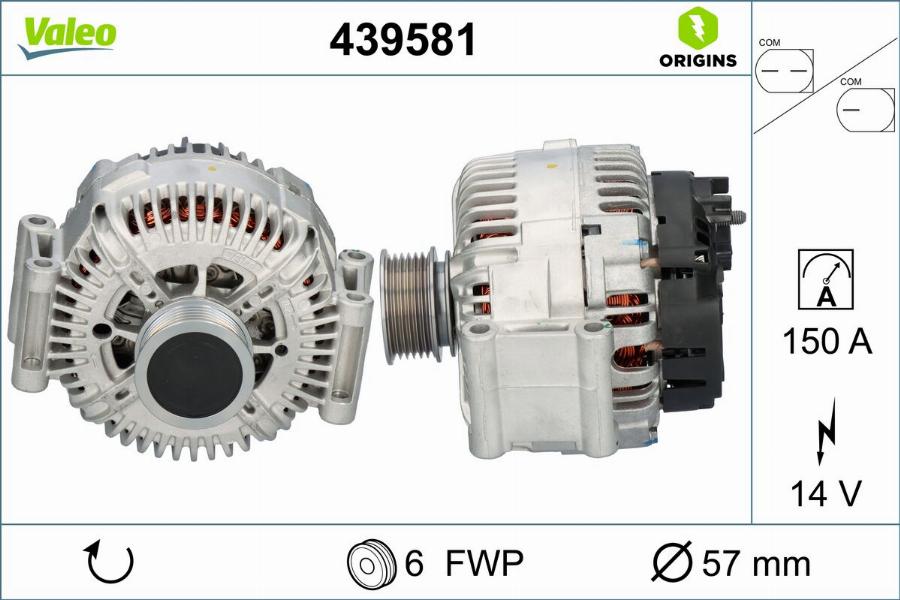 Valeo 439581 - Alternatore www.autoricambit.com