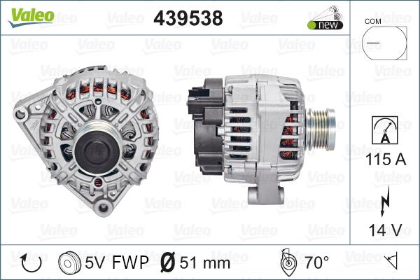 Valeo 439538 - Alternatore www.autoricambit.com