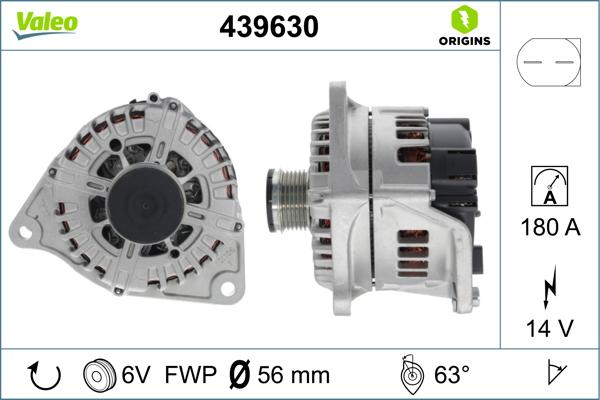 Valeo 439630 - Alternatore www.autoricambit.com