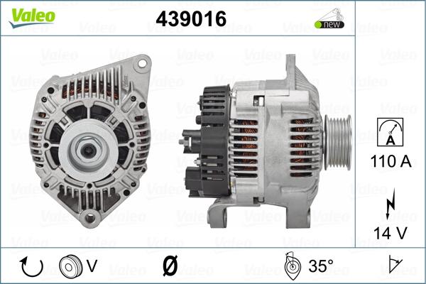 Valeo 439016 - Alternatore www.autoricambit.com