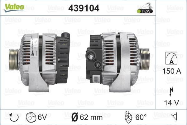 Valeo 439104 - Alternatore www.autoricambit.com