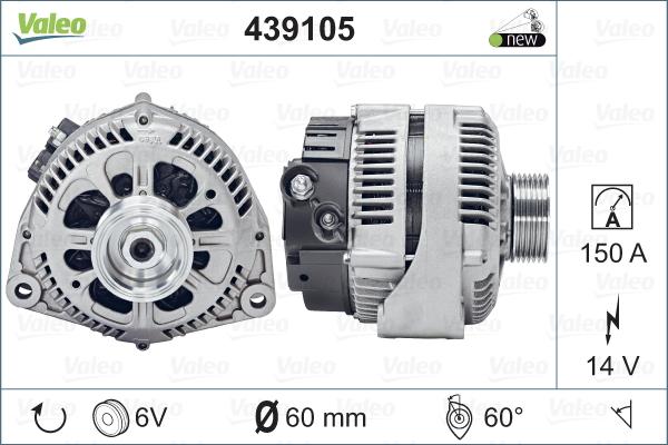 Valeo 439105 - Alternatore www.autoricambit.com