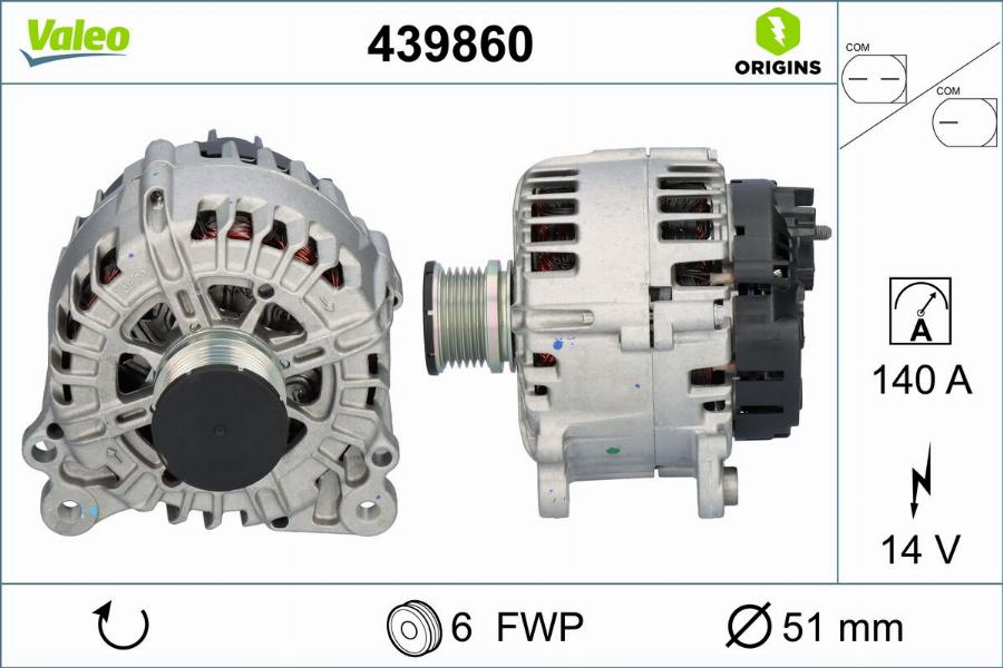 Valeo 439860 - Alternatore www.autoricambit.com