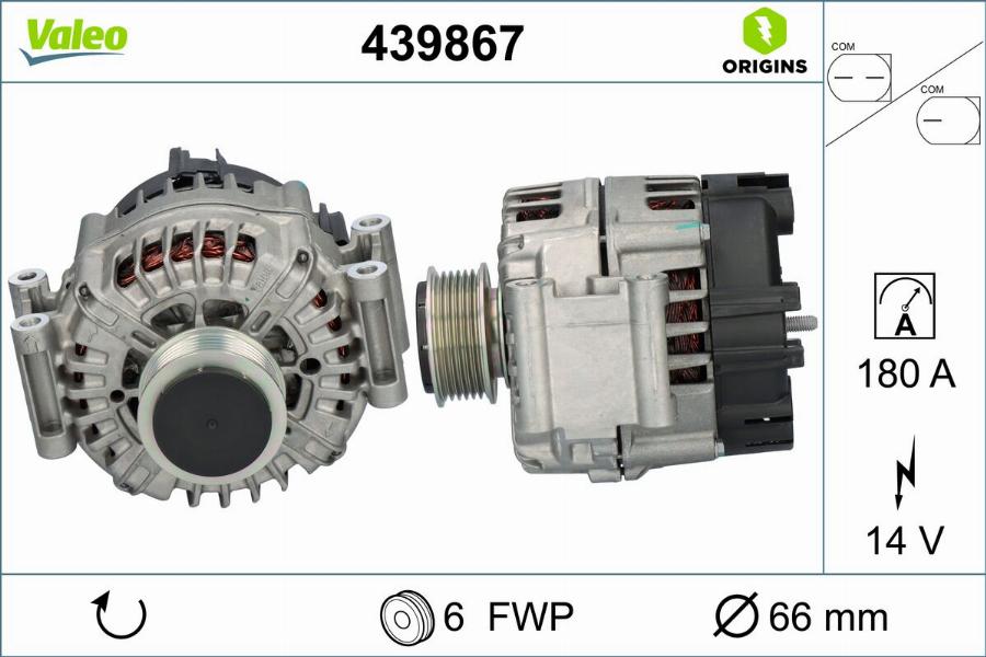 Valeo 439867 - Alternatore www.autoricambit.com