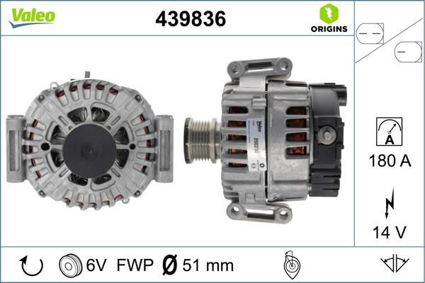 Valeo 439836 - Alternatore www.autoricambit.com