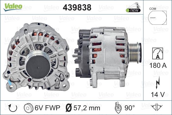 Valeo 439838 - Alternatore www.autoricambit.com