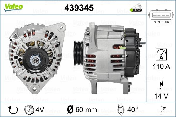 Valeo 439345 - Alternatore www.autoricambit.com