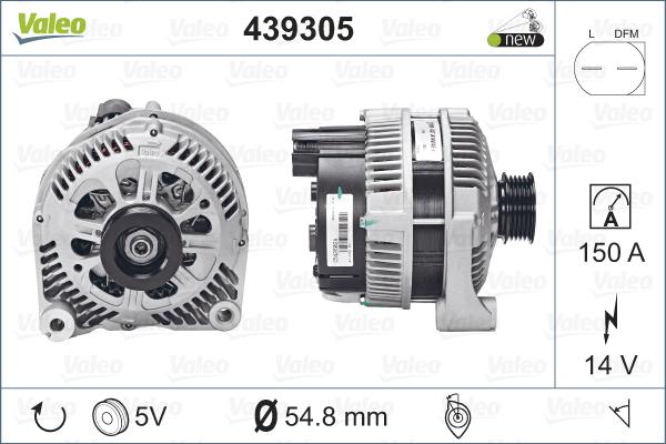 Valeo 439305 - Alternatore www.autoricambit.com