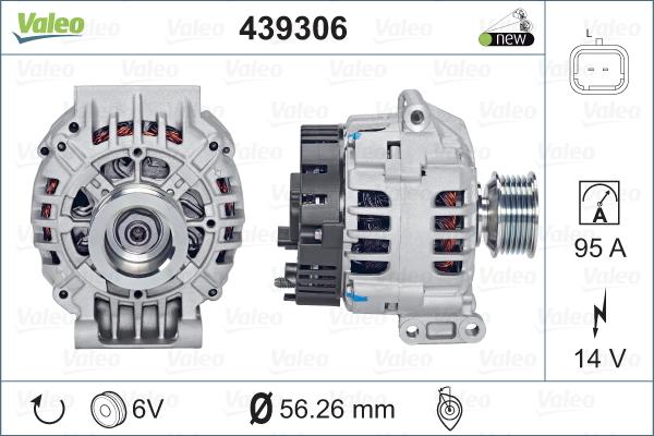 Valeo 439306 - Alternatore www.autoricambit.com