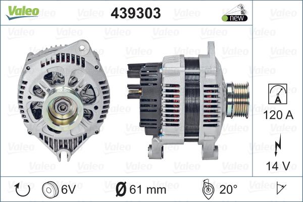 Valeo 439303 - Alternatore www.autoricambit.com